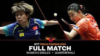 FULL MATCH  Wang Yidi vs Miwa Harimoto  WS QF  WTTFukuoka 2024 [upl. by Hudis665]