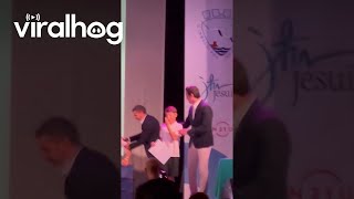 Graduate Gets Off Stage  ViralHog [upl. by Fidela]