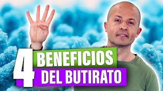 4 BENEFICIOS del BUTIRATO 🍎 ¿Cómo obtenerlo 3 Alimentos que producen butirato en el intestino [upl. by Ashla31]