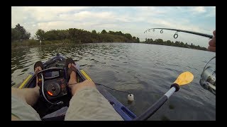 Ice Fishing Out Of A Kayak Vexilar [upl. by Ahsieym]