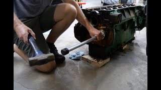 1967 John Deere 4020 Cam Bearing Removal [upl. by Faydra12]