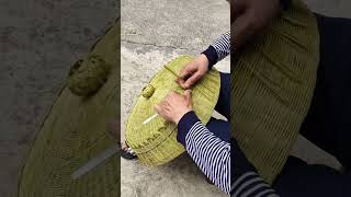 The process of weaving a bamboo vegetable basket [upl. by Sneve833]