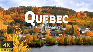 QUEBEC 4K  Majestic Forests Rivers and YearRound Beauty [upl. by Jonina284]