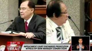 Senjudges debate on request to subpoena bank docs of Coronas peso accounts at PSBank BPI [upl. by Nauq]