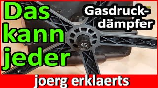 Gasdruckdämpfer Bürostuhl Sessel austauschen wechseln DIY Tutorial [upl. by Farron]