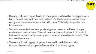 Oncology Chapter8 Genes DNA and Cancer [upl. by Hakon]