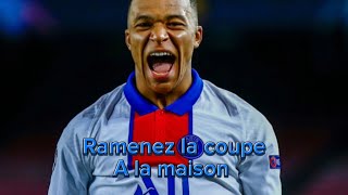 Mbappe song ramenez la coupe a la maison 1 hour not copyright [upl. by Unam]