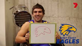 Whiteboard game with West Coast Eagles  AFL preseason [upl. by Tennaj776]