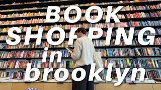 book shopping in brooklyn and book haul [upl. by Ailene50]