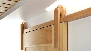 How To Make Wooden Barn Door Hardware [upl. by Audy]