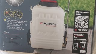 Parkside Performance cordless backpack pressure sprayer 20v PDRSP 20Li C2 [upl. by Aihgn]