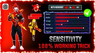 All Gun Headshot Sensitivity Setting After New OB46 Update  Free Fire Max Auto Headshot Sensitivity [upl. by Diana]