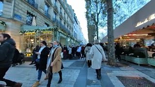 Paris avenue des ChampsElysees walk tour 1 [upl. by Allecnirp]