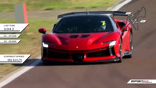 US Ferrari SF90 XX Stradale sets Fiorano lap record [upl. by Ynohtnanhoj862]