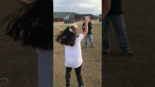 Blowing bubbles on Lake Joy Elementary School Bonaire Georgia [upl. by Dorree]