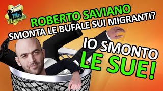 SAVIANO smonta le bufale sui migranti IO SMONTO LE SUE [upl. by Ayim]