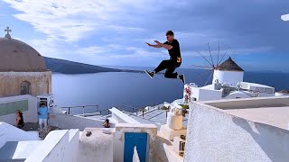 Parkour wakacje w Santorini 13 [upl. by Sirrot]