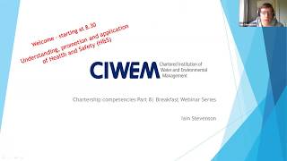 CIWEM Chartership competencies breakfast webinar series  C2 [upl. by Elah]