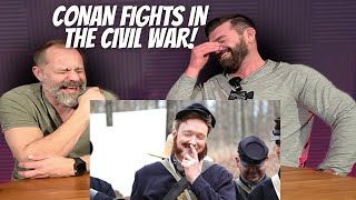 CIVIL WAR REENACTMENT  Conan OBrien  REACTION [upl. by Craw]