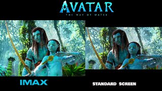 AVATAR 2 THE WAY OF WATER  IMAX Screen Vs Standard Screen Trailer 2 4K ULTRA HD 2022 [upl. by Callery]