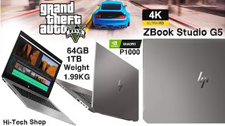 HP ZBook Studio 15 G5 4K Xeon E2176m Full Review amp Tested on GTA V [upl. by Duong]