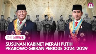 Susunan Kabinet Prabowo Gibran Periode 20242029 [upl. by Enajaras]