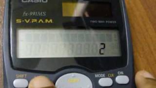 Casio fx991MS Calculator Display and Key input Test Screen [upl. by Atalayah]