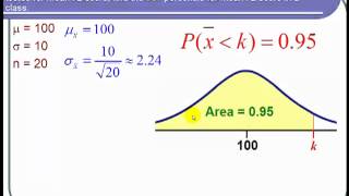 Using the Central Limit Theorem to Find a Percentile [upl. by Simone]