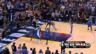 NBA Playoffs 2013 Oklahoma City Thunder Vs Memphis Grizzlies Highlights May 13 2013 Game 4 [upl. by Tnek]