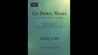 Go Down Moses SAB  Jeffrey Cobb MIDI Recording [upl. by Shulock]