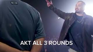 AKT ALL 3 ROUNDS vs PISTOLERO [upl. by Ravens]