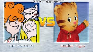 MUGEN BATTLES  The Kankers vs Daniel Tiger  Ed Edd n Eddy vs Daniel Tigers Neighborhood [upl. by Aketahs]