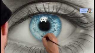 How to Draw a AMAZING realistic eye Speed painting [upl. by Valdes379]