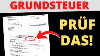 Grundsteuerbescheid prüfen und Grundsteuer berechnen  einfach erklärt [upl. by Ayisan338]