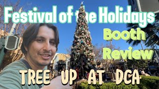 Festival of the Holidays Booths Ups and Tree at DCA 2024 [upl. by Kent]