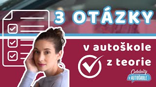 3 otázky z autoškoly pro Martu Dancingerovou Zvládli byste odpovědět správně autoskolaking [upl. by Crean150]