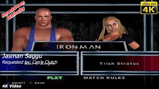 WWE SmackDown Here Comes The Pain  Kurt Angle vs Trish Stratus  Ironman Match  Cap’n Clutch 😤 [upl. by Avuha197]