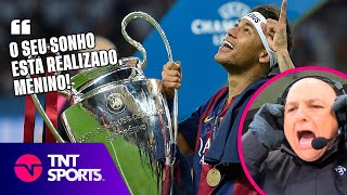 O PAI TÁ ON AS MELHORES NARRAÇÕES EM GOLS DE NEYMAR NA CHAMPIONS LEAGUE [upl. by Yatnwahs]