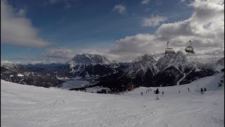 Lermoos ski  Grubigstein top to bottom  Zugspitze Arena Austrian Tyrol [upl. by Draillih]