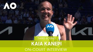 Kaia Kanepi OnCourt Interview 3R  Australian Open 2022 [upl. by Hashim168]