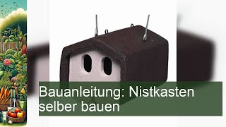 Einfach Nistkasten selber bauen SchrittfürSchritt Anleitung für VogelLiebhaber [upl. by Marilin784]