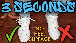 How To Lace Nike Air Force 1s Loosely THE BEST WAY  No heel slippage [upl. by Cassaundra]