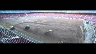 SIS Pitches hard at work at Barcelonas Camp Nou in 2013 [upl. by Ambrogio241]