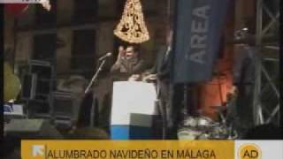 En Málaga inauguración del alumbrado navideño en quotAndalucía Directoquot [upl. by Eiroj619]