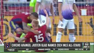 Real Salt Lake Duo Chicho Arango Justen Glad Named 2024 MLS All Stars [upl. by Anaud]