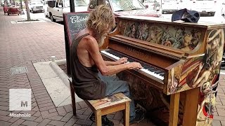 Homeless Man Plays Street Piano Beautifully in Florida Come Sail Away  Mashable News [upl. by Ximenes]