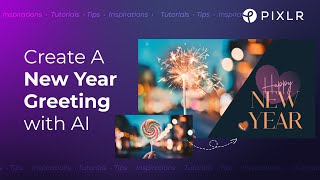 Create a New Years Greeting with AI Tools [upl. by Melentha348]