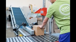 Verpackungslinie mit 4 Packplätzen für OnlineVersandhändler [upl. by Dor700]