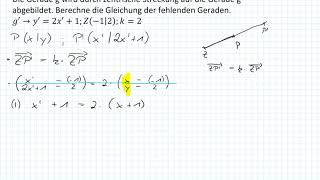 Zentrische Streckung  Urgeradengleichung bestimmen 9I7 [upl. by Sualohcin]