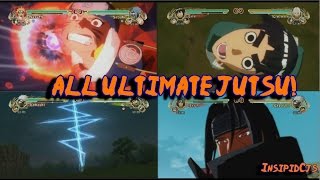 Naruto Ultimate Ninja Storm All Ultimate Jutsu HD English [upl. by Ybbed855]